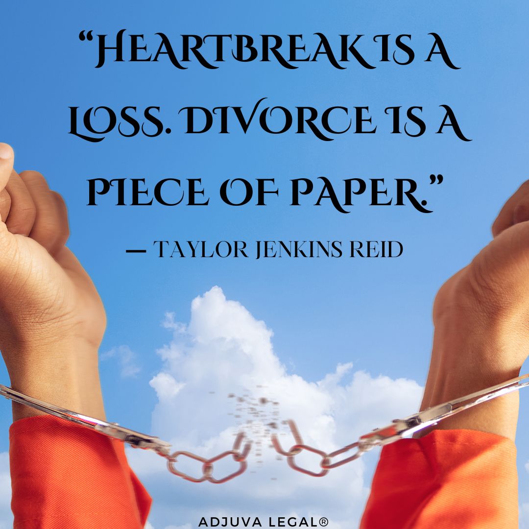 breaking chains - symbol of freedom after getting mutual divorce