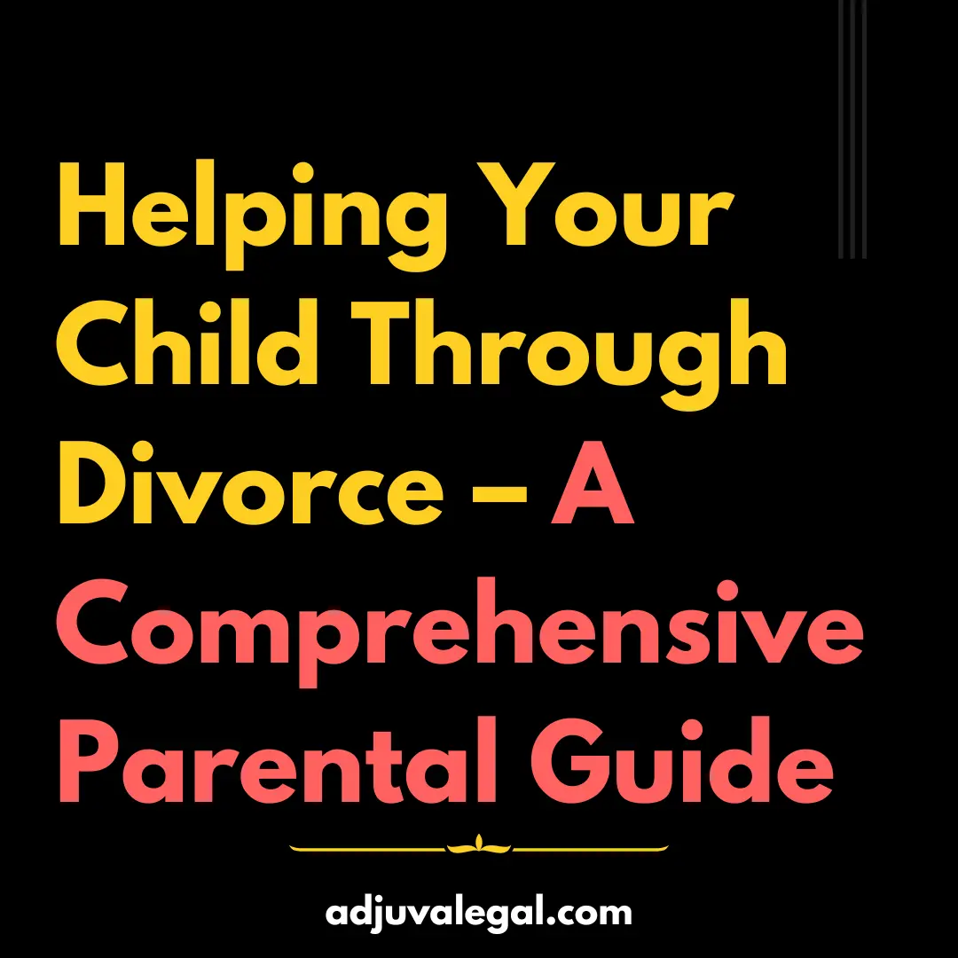 "Helping Your Child Through Divorce" resting on the coffee table.